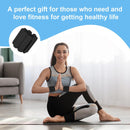 Black Adjustable Silicone Wrist & Ankle Weights - 2lb Pair (900g) | Comfortable Fitness Resistance Bands for Workout, Running, Training