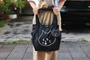 Dark Blue Foldable Waterproof Shopping Tote Bag Set - Large Capacity Lightweight Reusable Grocery Bag with Matching Pouch