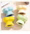 Yellow and Blue Ceramic Slow Feeder Pet Bowl for Cats and Small Dogs - Anti-Choke Elevated Design with 15-Degree Tilted Rim