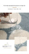 2 Pcs Pink And White Foot-Shaped Plush Bath Mat - Non-Slip Absorbent Bathroom Rug for Bedroom and Doorway (50x80cm)