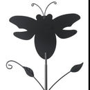 Grey Goat Pattern Charming Metal Garden Stakes | Welcome Yard & Lawn Decor