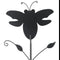 Grey Goat Pattern Charming Metal Garden Stakes | Welcome Yard & Lawn Decor