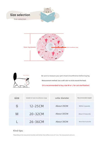 2 Pcs Size S Pink Comfortable Pet Recovery Collar | Waterproof Anti-Lick Collar for Cats & Dogs