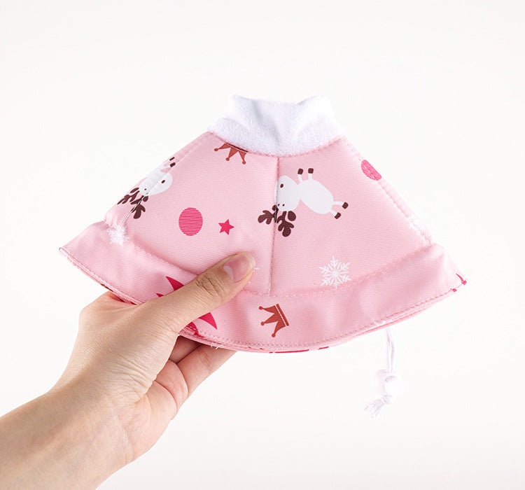 2 Pcs Size M Pink Comfortable Pet Recovery Collar | Waterproof Anti-Lick Collar for Cats & Dogs