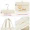 Size M Black Quilted Hanging Toiletry Bag with Jewelry Organizer - Travel Cosmetic Case(28*12*20)