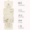 Size L Beige Quilted Hanging Toiletry Bag with Jewelry Organizer - Travel Cosmetic Case(31*12*23)