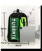 Orange And Black Stylish Sports Backpack with Contrast Pockets - Unisex Gym Bag for Badminton & Tennis