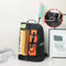 Orange And Black Stylish Sports Backpack with Contrast Pockets - Unisex Gym Bag for Badminton & Tennis
