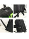 Orange And Black Stylish Sports Backpack with Contrast Pockets - Unisex Gym Bag for Badminton & Tennis