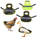 4 Pcs Black High Visibility Chicken & Duck Safety Vest - Reflective Poultry Jacket