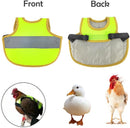4 Pcs Black High Visibility Chicken & Duck Safety Vest - Reflective Poultry Jacket