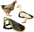 4 Pcs Fluorescent Green High Visibility Chicken & Duck Safety Vest - Reflective Poultry Jacket