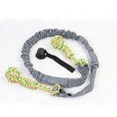 Grey And Colored Cotton Balls Interactive Bungee Dog Tug Toy - Hanging Rope Ball for Solo Play & Exercise