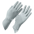 Grey Women's UV-Protective Ice Silk Gloves - Breathable Non-Slip Fingerless Summer Sports Gloves