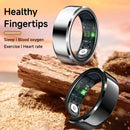 Rose Gold Round 0.71inch Smart Ring with Heart Rate and Sleep Tracking - IP68 Waterproof Fitness Tracker with Step Counter