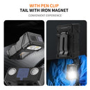 COB+LED Work Light with Digital Display - 180 Degree Rotatable Magnetic Emergency Flashlight with Warning Modes
