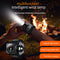 XPG Wrist Light for Outdoor Camping - Rechargeable LED Running Light with Compass and Watch for Survival and Adventure