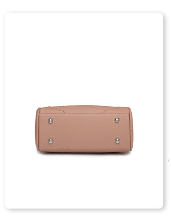 Beige Chic Mini Round Crossbody Bag for Women - Elegant Handbag with Tassel Accent