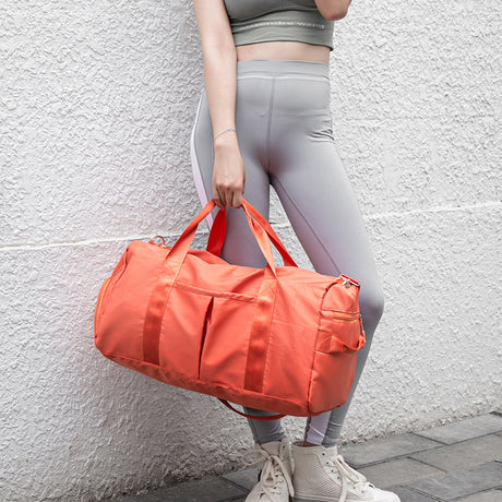 Black Dry Wet Separation Gym Bag - Women's Large Capacity - Training & Travel