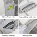 Grey Cycling Running Hiking Backpack - Breathable Hydration Pack with Vest Design for Biking, Marathon & Outdoor Sports
