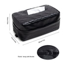 Black 2-Pack Car Tissue Box Holder Set - Universal Sun Visor & Seat Back PU Leather Organizer