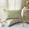 Seiya's Flower - Green 100% Cotton Pillowcase Set (Pack of 2) - Breathable Standard Size 48x74cm Pure Cotton Pillow Covers