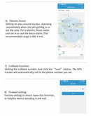 Blue Real-Time Pet GPS Tracker Locator - Magnetic Charging, Multi-Mode Positioning for Dogs & Cats