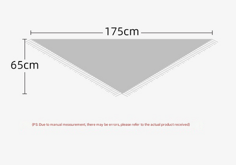 Black Elegant Knit Scarf Shawl with Tassels - Versatile Warm Wrap (65cm x 175cm)