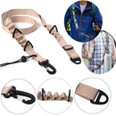 Black 4 PCS Heavy-Duty Outdoor Utility Strap - Multi-Purpose Camping Gear & Bottle Hanging Lanyard