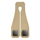Beige Heavy Duty Car Headrest Hooks (Set of 4 Units) - PU Leather Seat Back Organizer Hangers