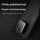 Beige Heavy Duty Car Headrest Hooks (Set of 4 Units) - PU Leather Seat Back Organizer Hangers