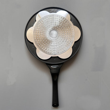 Black Cartoon Versatile Non-Stick Frying Pan (27cm) - Induction Ready Skillet for Everyday Cooking