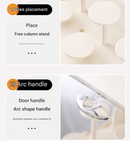 Cream White Without Lamp Wall Mount & Desktop Blind Box Display Case - Clear Dustproof Storage Organizer for Collectibles & Figures