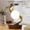 Grey-Black Modern Levitating LED Desk Lamp  - Spiral Design Atmosphere Light