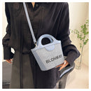 Small and lightweight blue BLONMAY bucket bag, perfect for everyday use