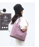 Modern Light purple Shoulder Bag with Multiple Pockets - Perfect for Work