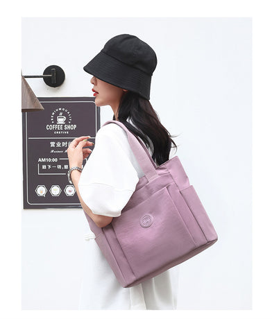 Modern Light purple Shoulder Bag with Multiple Pockets - Perfect for Work