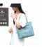 Modern Aqua blue Shoulder Bag with Multiple Pockets - Perfect for Work