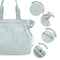 Water-Resistant Tote Bag with Drawstring Side-Cinch and Snap Closure - 18L Capacity Pink