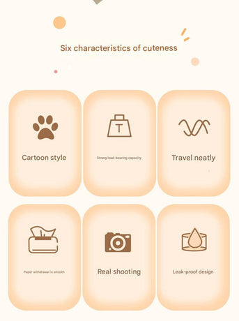 Black Cute Cartoon Car Trash Bin with Adjustable Strap - Water-Repellent Corduroy (19x24cm)