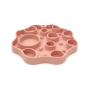 Silicone Dog Slow Feeder and Licking Mat - 2 in 1 Puzzle Bowl for Dog Slow Feeding(Peach pink)
