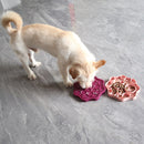Silicone Dog Slow Feeder and Licking Mat - 2 in 1 Puzzle Bowl for Dog Slow Feeding(Grape purple)