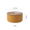 Yellow Nordic Ceramic Butter Dish with Knife - Airtight Cheese Container with Bamboo Lid, Kitchen Storage