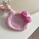 Korean INS Kitty Quilt Insulation Pad, Cute Fabric Kitchen Mat, Desktop Decoration (Blue)