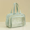 Waterproof beach bag with wet and dry separation, gym and swim storage bag, toiletries and cosmetic bag for swimsuits and goggles (green has shoe compartment)