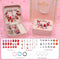 Red Kids DIY Beaded Bracelet Set - Creative Jewelry Making Kit with Princess Gift Box and Display Stand