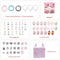 Unicorn DIY Beaded Bracelet Kit for Kids - Pink Crystal Beads and Charms Jewelry Set with Gift Box