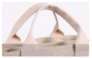 Dark Blue Canvas Lunch Tote Bag - Stylish Handbag with Multiple Compartments for Women