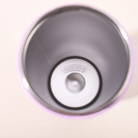 304 Stainless Steel Insulated Tumbler,Cartoon Design Portable Straw Cup for Home and Office(Off-white)