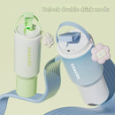 304 Stainless Steel Insulated Tumbler,Large Capacity with Handle and Cute Cloud Accessory(Purple)